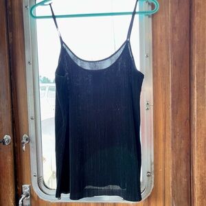 H&M Black Ribbed Camisole Top
